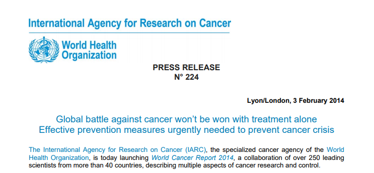 Cancer Crisis Report